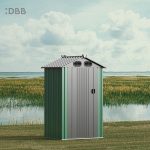 KingSuper series metal garden shed with Gable roof 4x3ft（17）