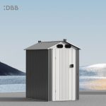 KingSuper series metal garden shed with Gable roof 4x6ft（9）