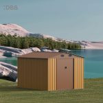 KingSuper series metal garden shed with Gable roof 8x10ft（1）