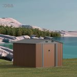 KingSuper series metal garden shed with Gable roof 8x10ft（2）