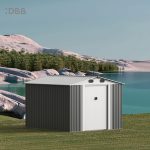 KingSuper series metal garden shed with Gable roof 8x10ft（6）