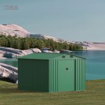 KingSuper series metal garden shed with Gable roof 8x10ft（8）