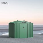 KingSuper series metal garden shed with Gable roof 8x6ft（12）