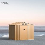 KingSuper series metal garden shed with Gable roof 8x6ft（15）