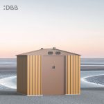 KingSuper series metal garden shed with Gable roof 8x6ft（16）