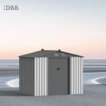 KingSuper series metal garden shed with Gable roof 8x6ft（4）