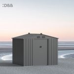 KingSuper series metal garden shed with Gable roof 8x6ft（8）