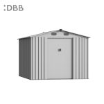 KingSuper series metal garden shed with Gable roof beige 8x10ft