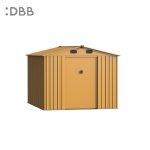 KingSuper series metal garden shed with Gable roof yellow 8x6ft