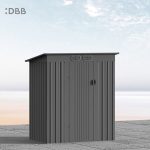 KingSuper series metal garden shed with Pent roof 5x3ft 20