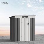 KingSuper series metal garden shed with Pent roof 5x3ft 21