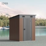 KingSuper series metal garden shed with Pent roof 5x6ft 12