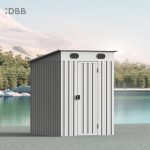 KingSuper series metal garden shed with Pent roof 5x6ft 7