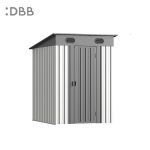 KingSuper series metal garden shed with Pent roof 5x6ft（10）
