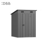 KingSuper series metal garden shed with Pent roof 5x6ft（4）