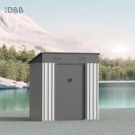 KingSuper series metal garden shed with Pent roof 6x4ft 10