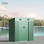 KingSuper series metal garden shed with Pent roof 6x4ft 17 1