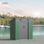 KingSuper series metal garden shed with Pent roof 6x4ft 18