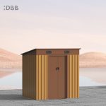 KingSuper series metal garden shed with Pent roof 6x5ft 1
