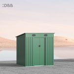 KingSuper series metal garden shed with Pent roof 6x5ft 15