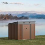 KingSuper series metal garden shed with Pent roof 8x6ft 3