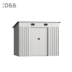 KingSuper series metal garden shed with Pent roof beige 6x5ft