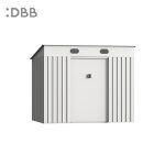 KingSuper series metal garden shed with Pent roof beige 8x6ft 2