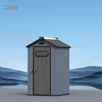 Kingcenter series Intelligent Plastic Sheds with Gable roof blue ashes 4x4ft 2 2