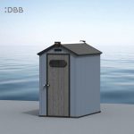 Kingcenter series Intelligent Plastic Sheds with Gable roof blue ashes1 4x6ft 2 1