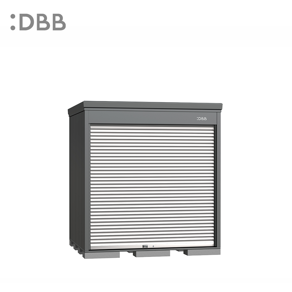 Rolling Shutter Door type Medium Sized Storage Shed wide2210