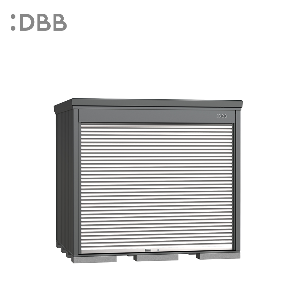 Rolling Shutter Door type Medium Sized Storage Shed wide2630
