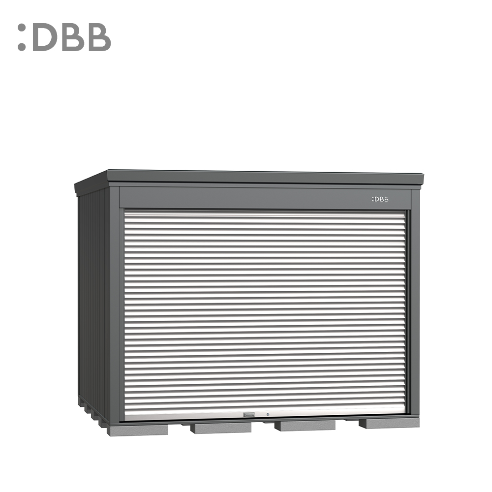 Rolling Shutter Door type Medium Sized Storage Shed wide3050